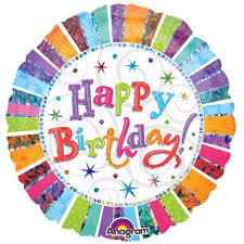 Balão Happy Birthday Prismático